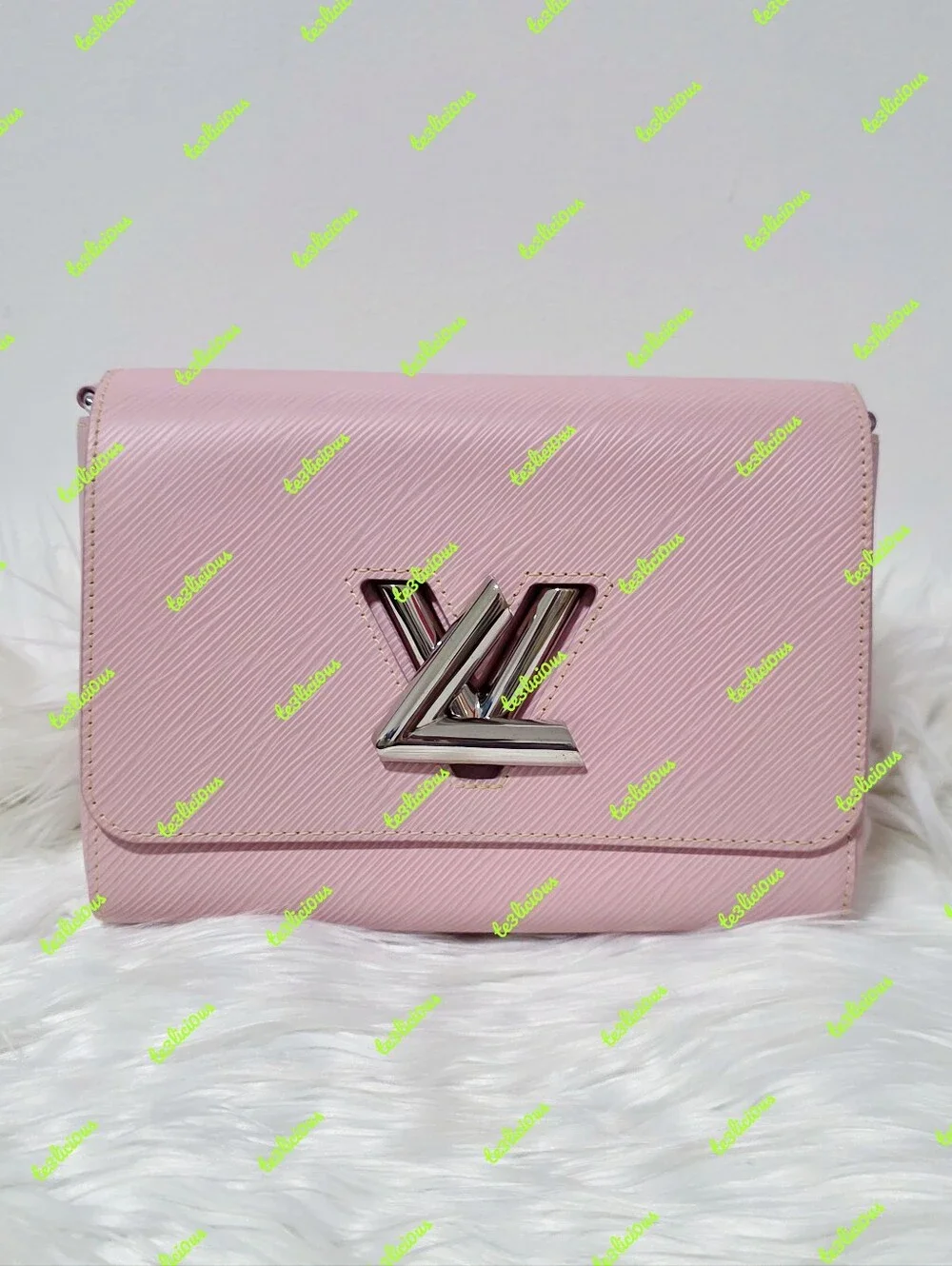 LOUIS VUITTON BALLERINA PINK EMI LEATHER TWIST MM *100% AUTHENTIC*